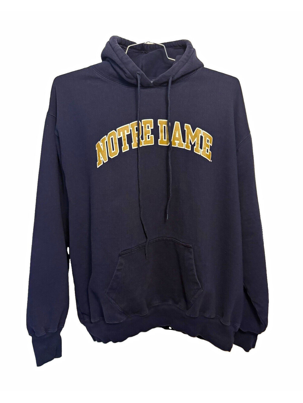 Vintage Notre Dame Fighting Irish spellout hoodie by Steve and Barry's Athletic